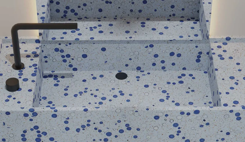 Терраццо Blue Ocean